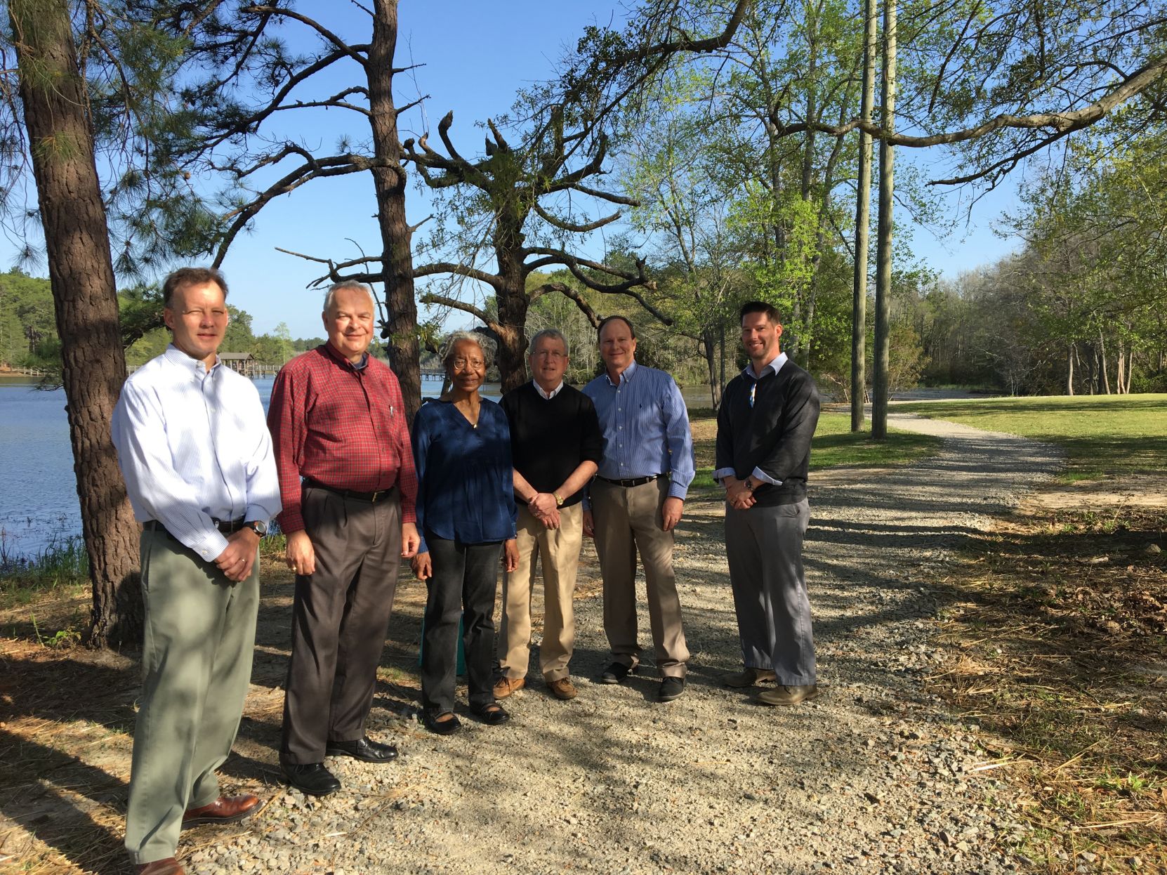 Aberdeen officials at Lake Trail ribbon cutting